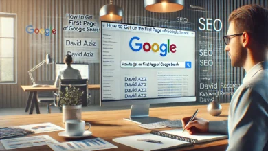 Photo of How to Get on First Page of Google Search David Aziz: Your Ultimate Guide